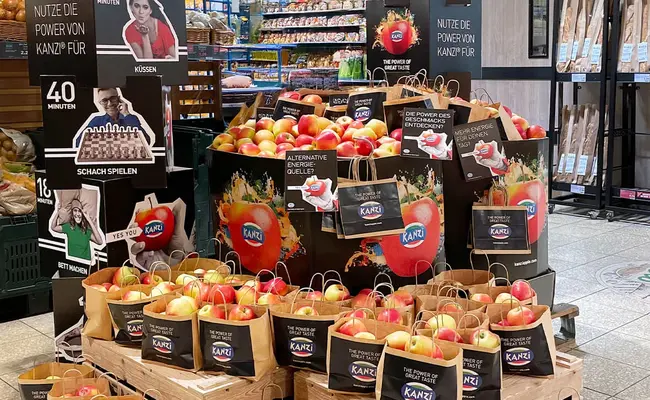 Ansicht der Aktion im Markt