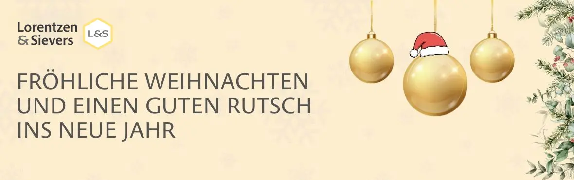 Lorentzen & Sievers wünscht frohe Weihnachten.