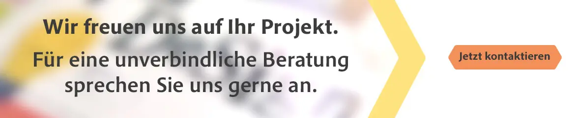 Banner mit Text für eine unverbindliche Beratung.
